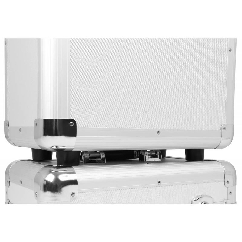 RC80 Vinyl Record case voor 12 inch platen zilver