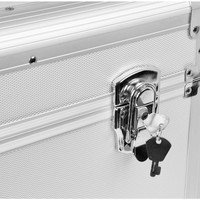 RC80 Vinyl Record case voor 12 inch platen zilver