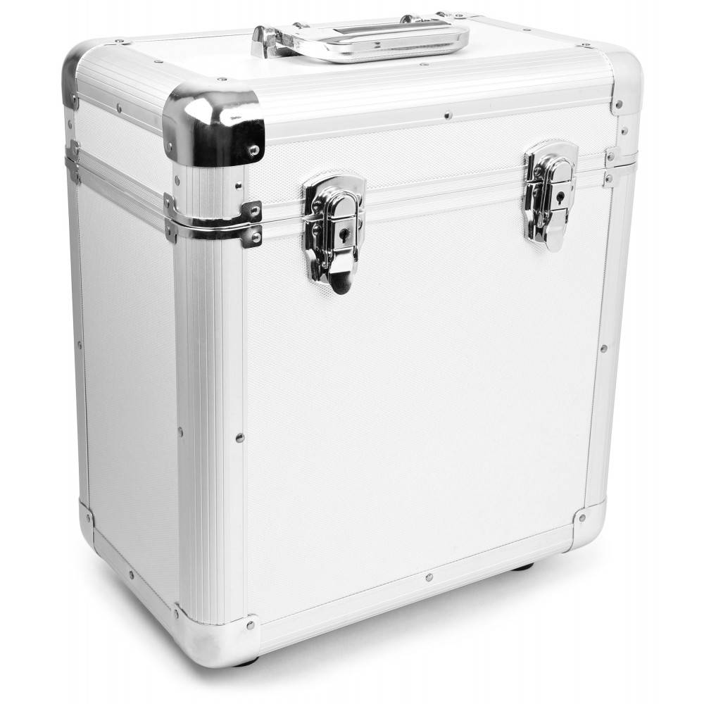 Power Dynamics RC80 Vinyl Record case voor 12 inch platen zilver afbeelding