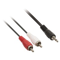 Nedis Verloopkabel 1x Mini-jack naar 2x RCA 20m Verloopkabel 1x Mini-jack naar 2x RCA 20m