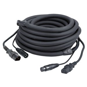 DAP FP12 Euro en DMX combinatiekabel 10m zwart