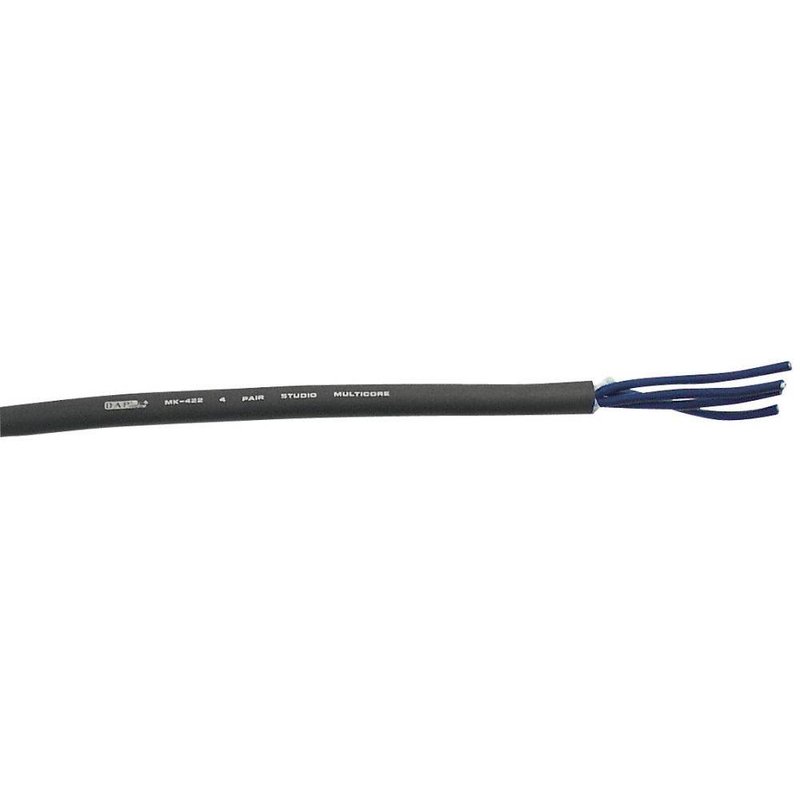 MK-422 4-Aderige Studio multikabel zwart per meter