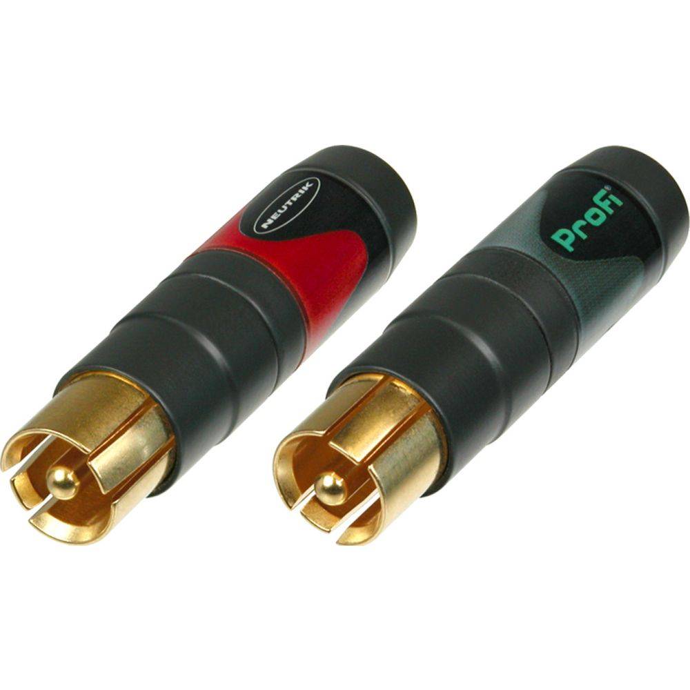 Neutrik NF2C-B/2 RCA phono pluggen (set van 2) afbeelding