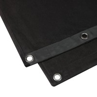 Akoestisch doek 5 x 3m zwart