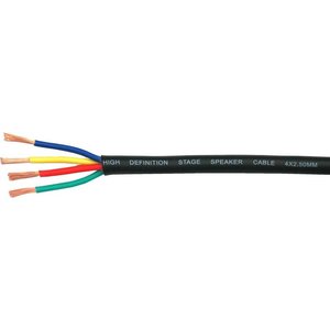 JB Systems SPR4250 luidsprekerkabel 4x2,5mm zwart 50m