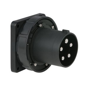 PCE CEE 125A 5-polige inbouw socket male IP67 zwart