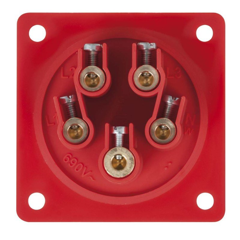 CEE 16A 5-polige inbouw socket male