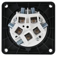 CEE 125A 5-polige inbouw socket female IP67 zwart