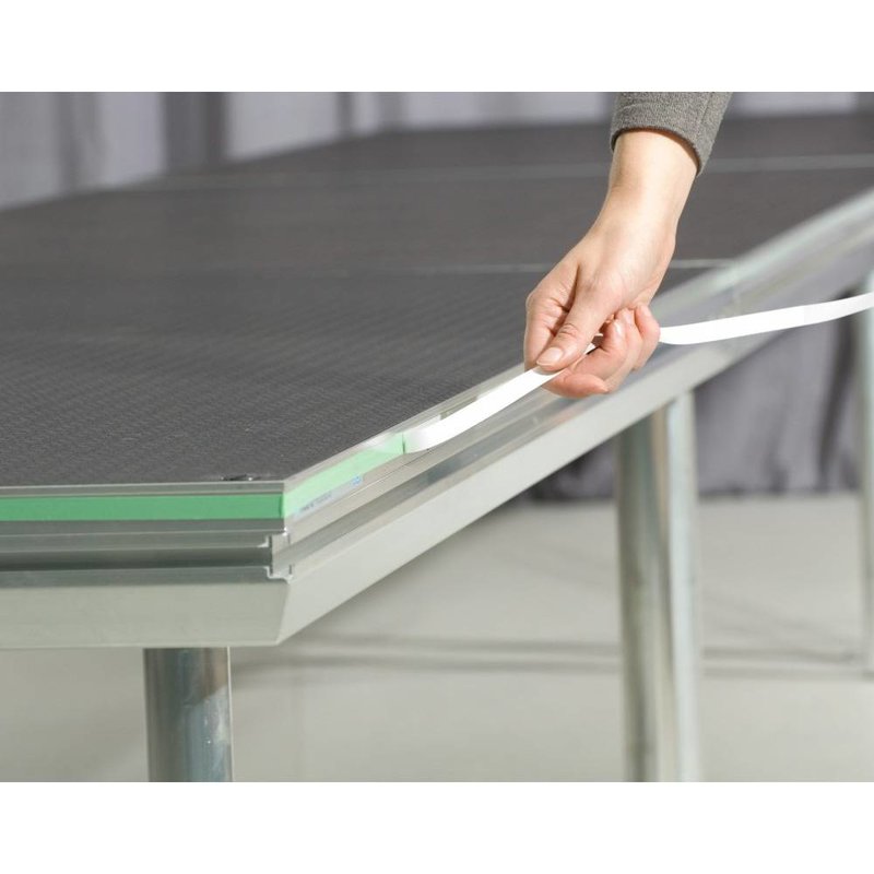 Podiumrok scheurdoek 40cm x 60m wit