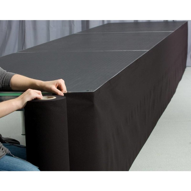 Podiumrok scheurdoek 40cm x 60m wit