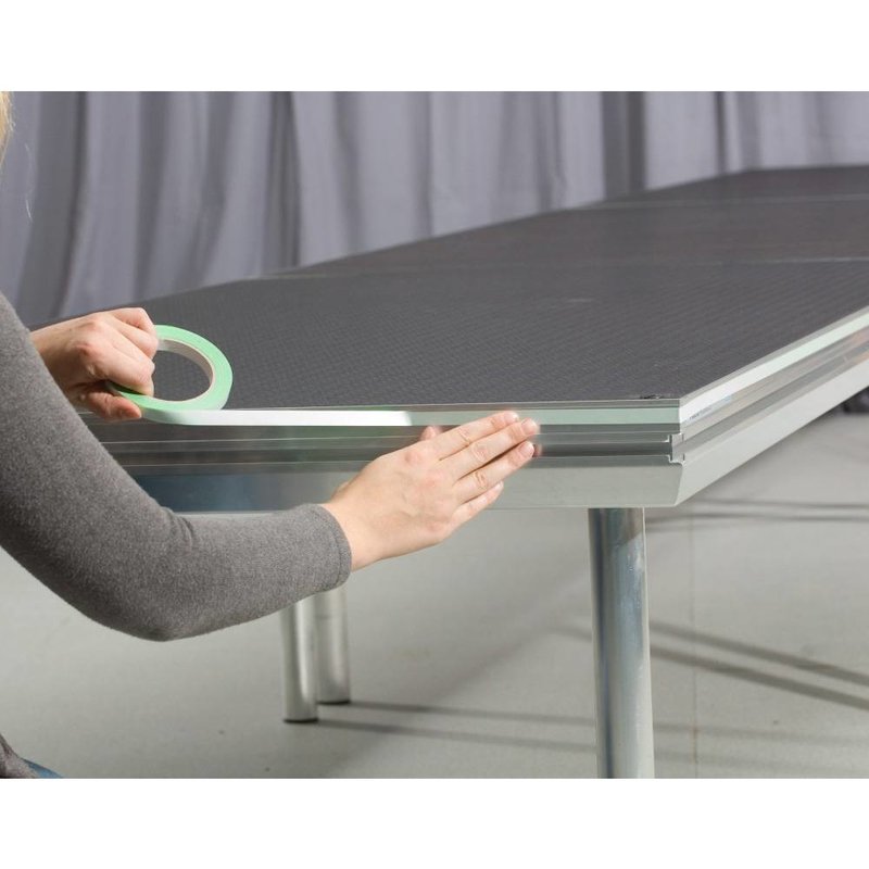 Podiumrok scheurdoek 60cm x 60m wit