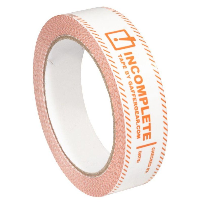 Gaffergear Incomplete tape 25mm 66m Incomplete tape 25mm 66m