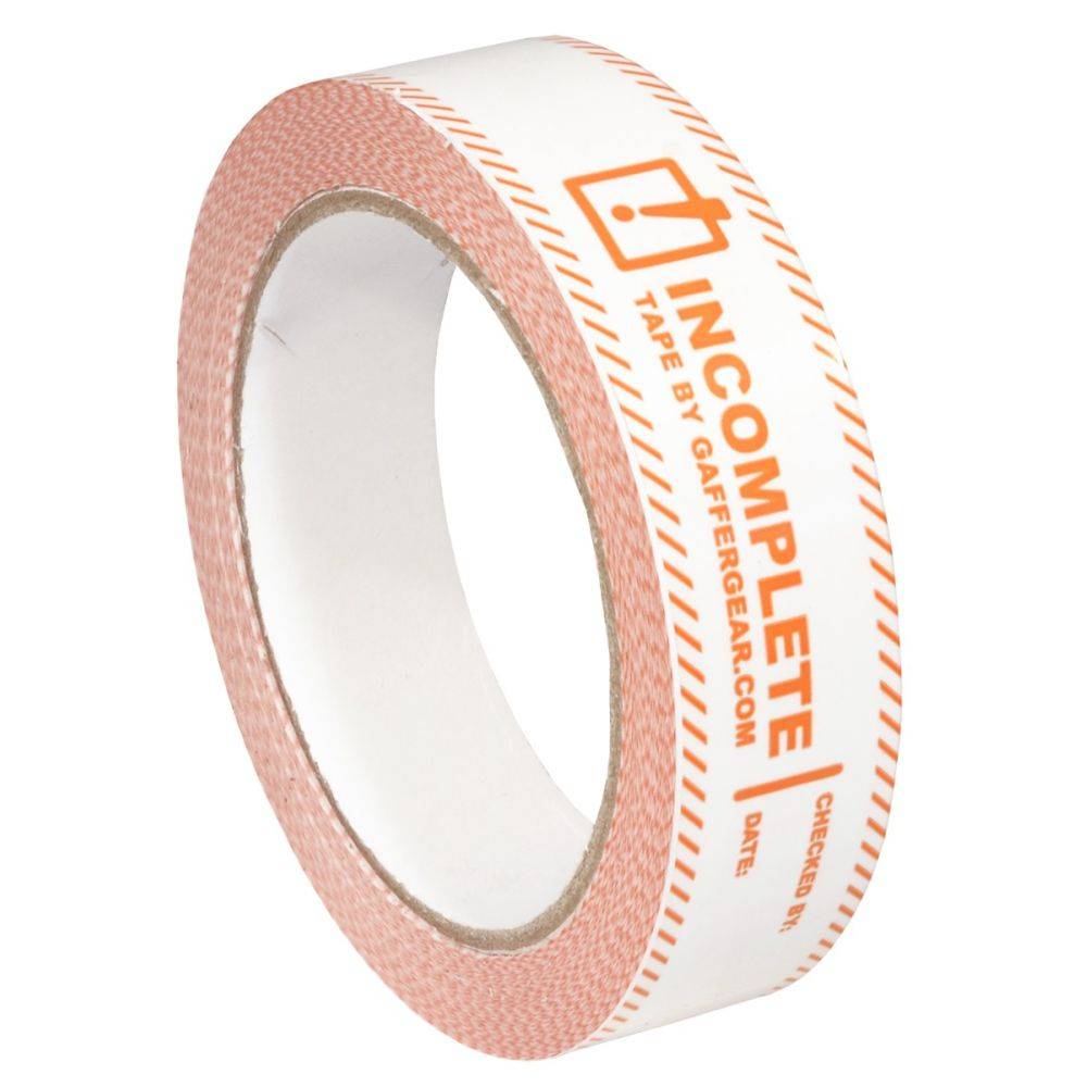 Gaffergear Incomplete tape 25mm 66m afbeelding