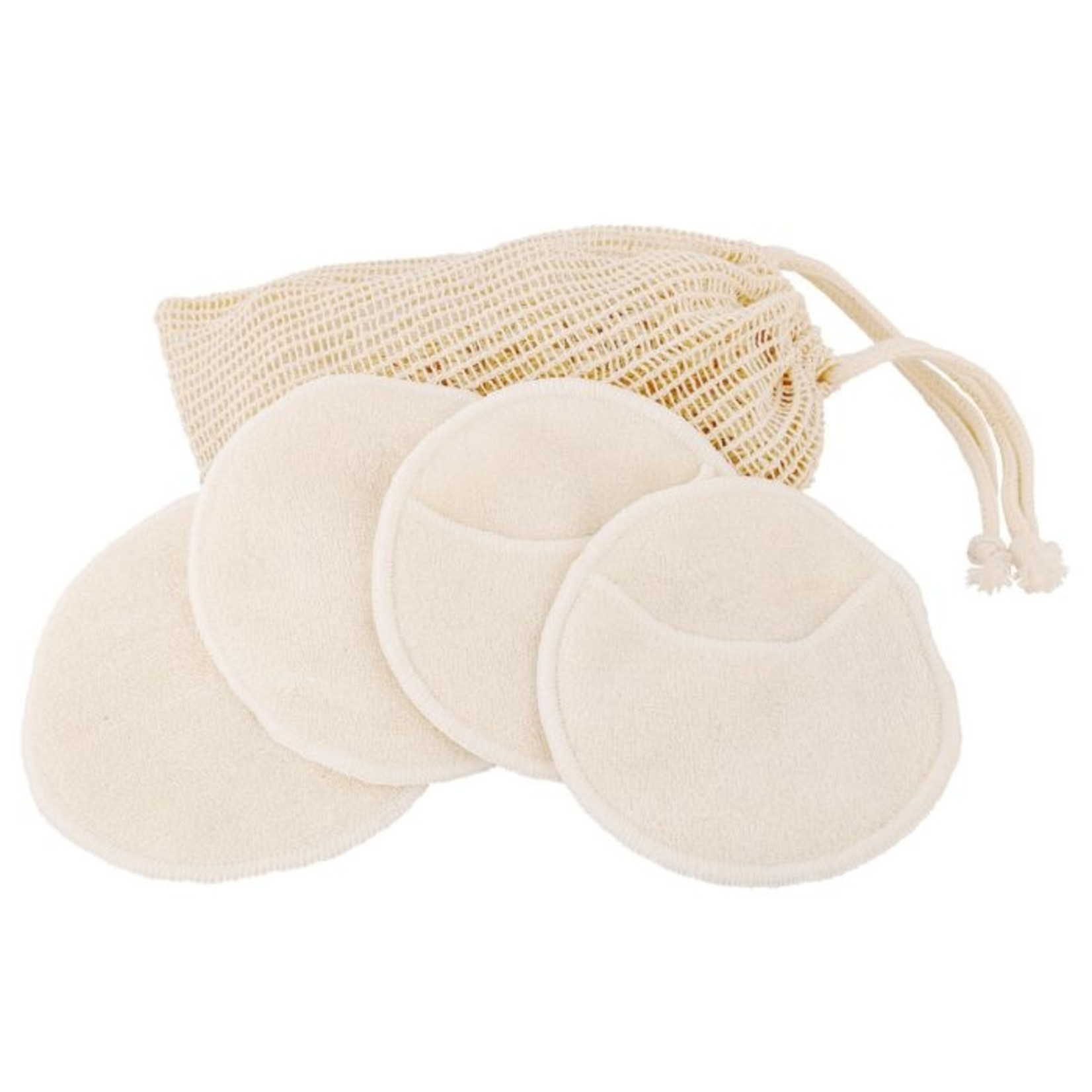 Wasbare make-up pads in waszakje