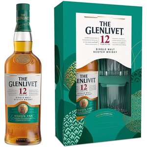 The Glenlivet  12-Years-Old Double Oak Giftpack with 2 Glasses