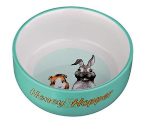 Trixie Honey & Hopper Keramische voer/waterbak Trixie Honey & Hopper Keramische voer/waterbak