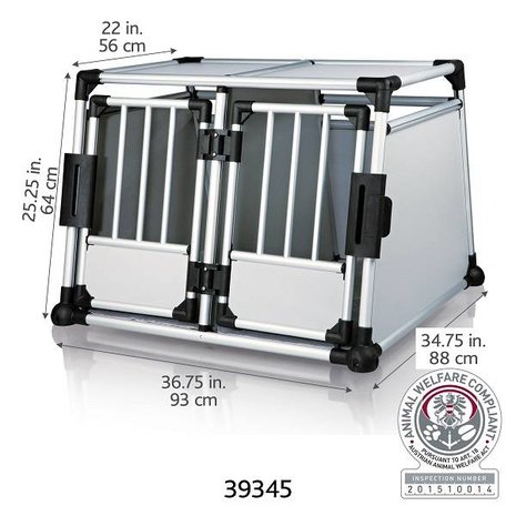 Trixie Auto Dubbele Vervoersbox Hond