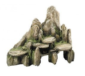 Aqua Della Decoratie Steen Slate Cave met Moss Aqua Della Decoratie Steen Slate Cave met Moss