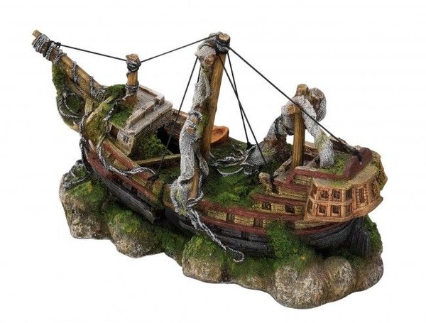 Aqua Della Aquarium Decoratie Three Masted Ship Medium