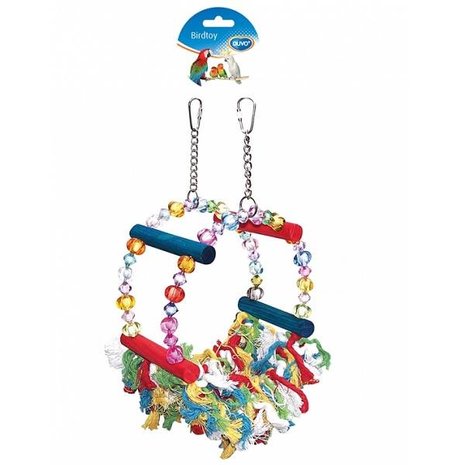 Duvo+ Vogelspeelgoed Touwen Schommel en Hangmat Duvo+ Vogelspeelgoed Touwen Schommel en Hangmat