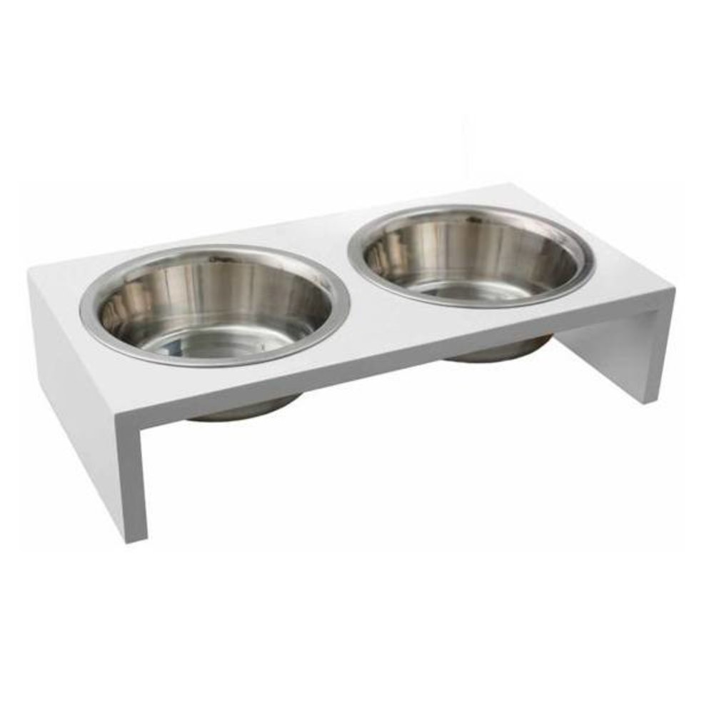 Flamingo Voer en Waterbak Kobushi wit