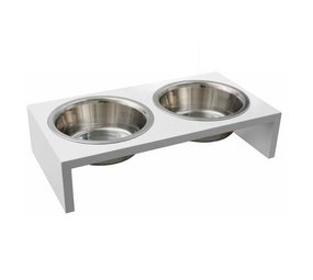 Flamingo Voer en Waterbak Kobushi wit