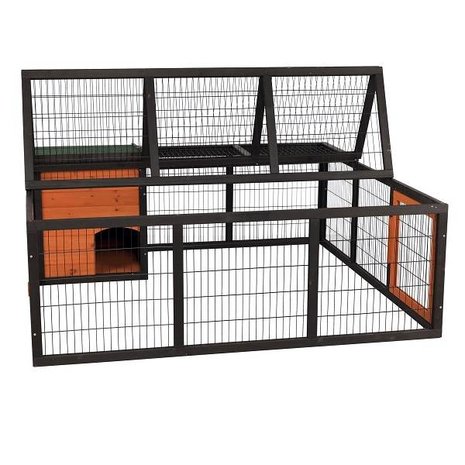 Trixie Buitenren met dak en nachthok