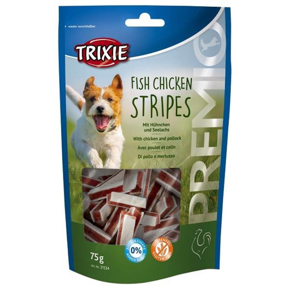 Trixie Hondensnack Premio Fish Chicken Stripes Trixie Hondensnack Premio Fish Chicken Stripes