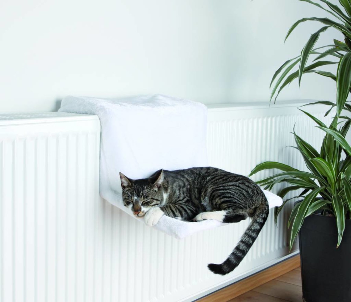 Trixie Radiator hangmat pluche wit