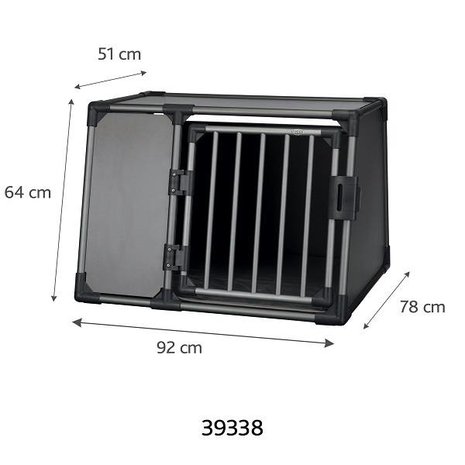 Trixie Auto Vervoersbox Aluminium grafiet