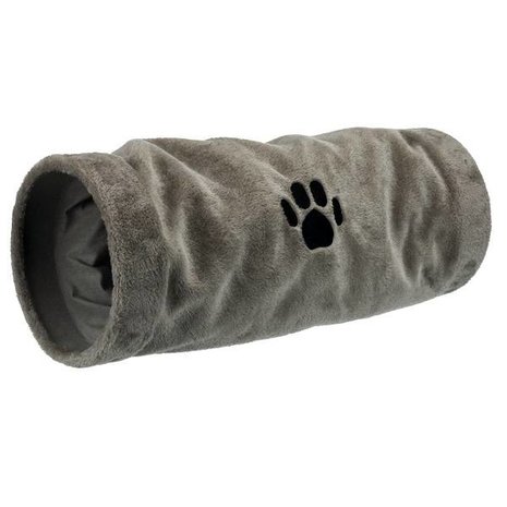 Trixie Speeltunnel Pluche grijs