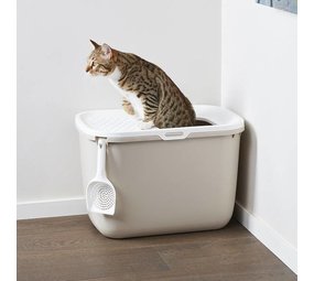 Savic Hop In Kattenbak mokka/wit Savic Hop In Kattenbak mokka/wit