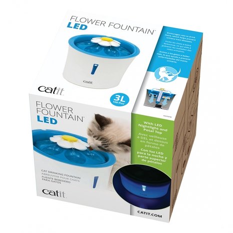Cat-it Senses Flower Fontein LED 3 Ltr Cat-it Senses Flower Fontein LED 3 Ltr