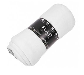 Lex & Max Fleece Deken 130 x 180 cm Bright White