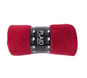 Lex & Max Fleece Deken 130 x 180 cm Red