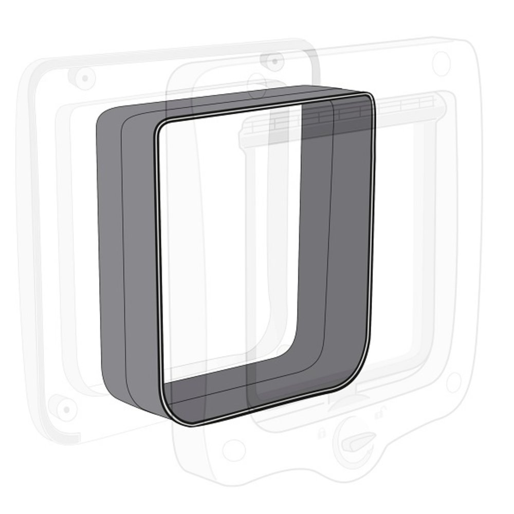 Trixie Tunnelstuk voor Kattenluik Dikke Deuren wit of grijs