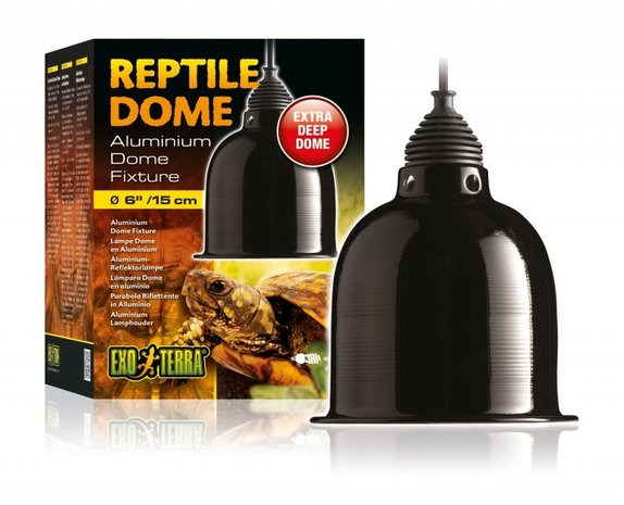 Exo Terra Aluminium Reptile Dome lamphouder ø15 cm Exo Terra Aluminium Reptile Dome lamphouder ø15 cm