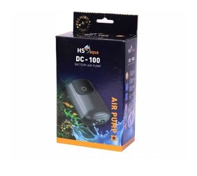 HS Aqua Luchtpomp DC-100 met Batterij