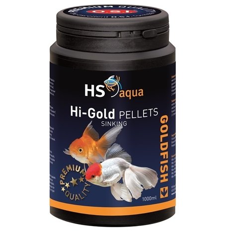 HS Aqua Hi Gold Pellets Goudvis Voer HS Aqua Hi Gold Pellets Goudvis Voer