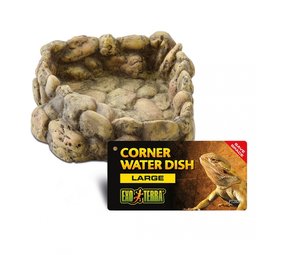 Exo Terra Corner Water Dish Pebble Exo Terra Corner Water Dish Pebble