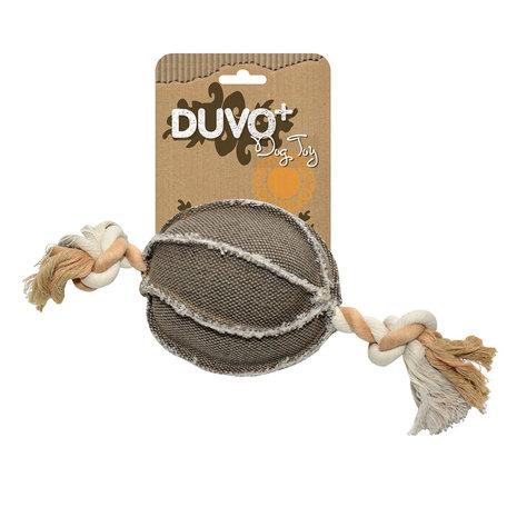 Duvo+ Hondenspeelgoed Canvas Bal met Touw