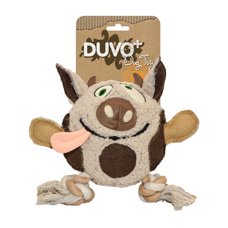 Duvo+ Hondenspeelgoed Canvas Plush Koe