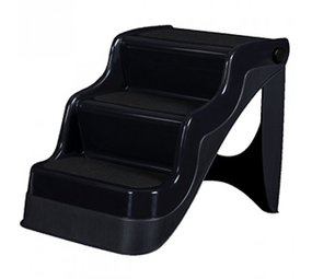 Flamingo Kunststof Hondentrap zwart