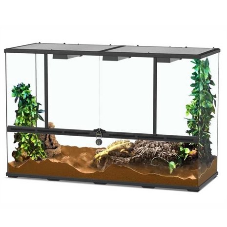 Aquatlantis Smart Line Terrarium zwart 118 x 45 x 75 cm
