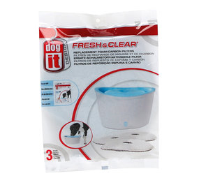 Dog-It Filters voor Drinkfontein Fresh & Clear 6 liter Dog-It Filters voor Drinkfontein Fresh & Clear 6 liter