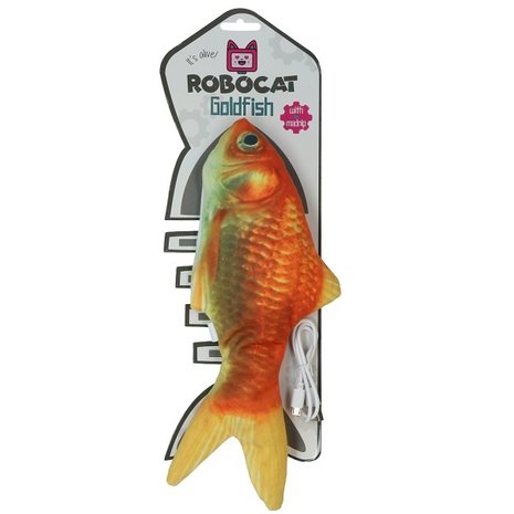 Robocat Goudvis Bewegende Vis met USB Robocat Goudvis Bewegende Vis met USB