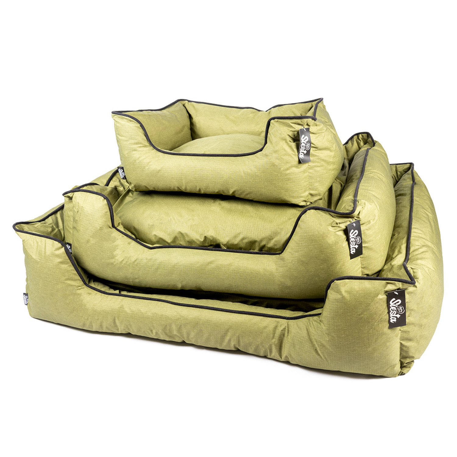 Duvo+ Hondenmand Siesta Olive Green - Pets Gifts