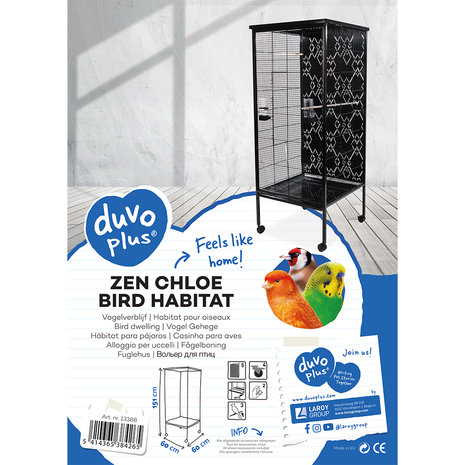 Duvo+ Voliere Chloe Zwart