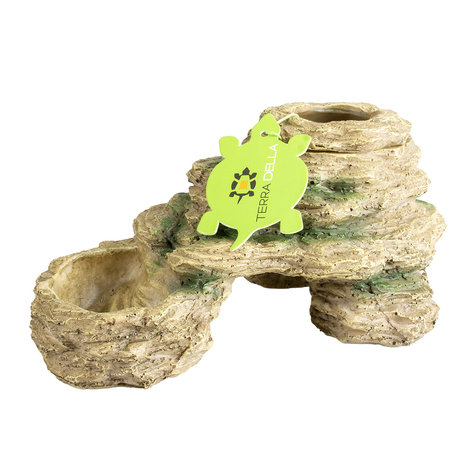 Terra Della Grot met Meelwormenschaal en Drinkbak Terra Della Grot met Meelwormenschaal en Drinkbak