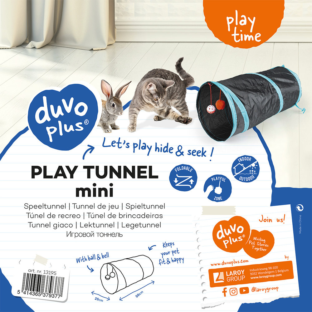 Duvo+ Speeltunnel Kat Mini
